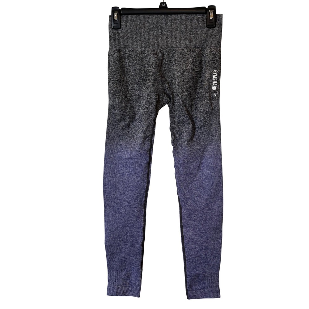 Gymshark Women's Leggings S Purple Ombre Seamless High Rise 25" Inseam Workout